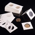 thumbnail image 2 of 300 pcs 6 Sizes White Cardboard Coin Holder 20 23 25 27 31 40mm Coin Flip Flip Mega Assortment for Coin Collection Supplies, 2 of 7