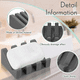 thumbnail image 3 of Jabonera de silicona, jabonera autoescurrible, ducha, cascada, barra, soporte para jabón, bandeja para cocina, accesorios de baño, 3 of 5