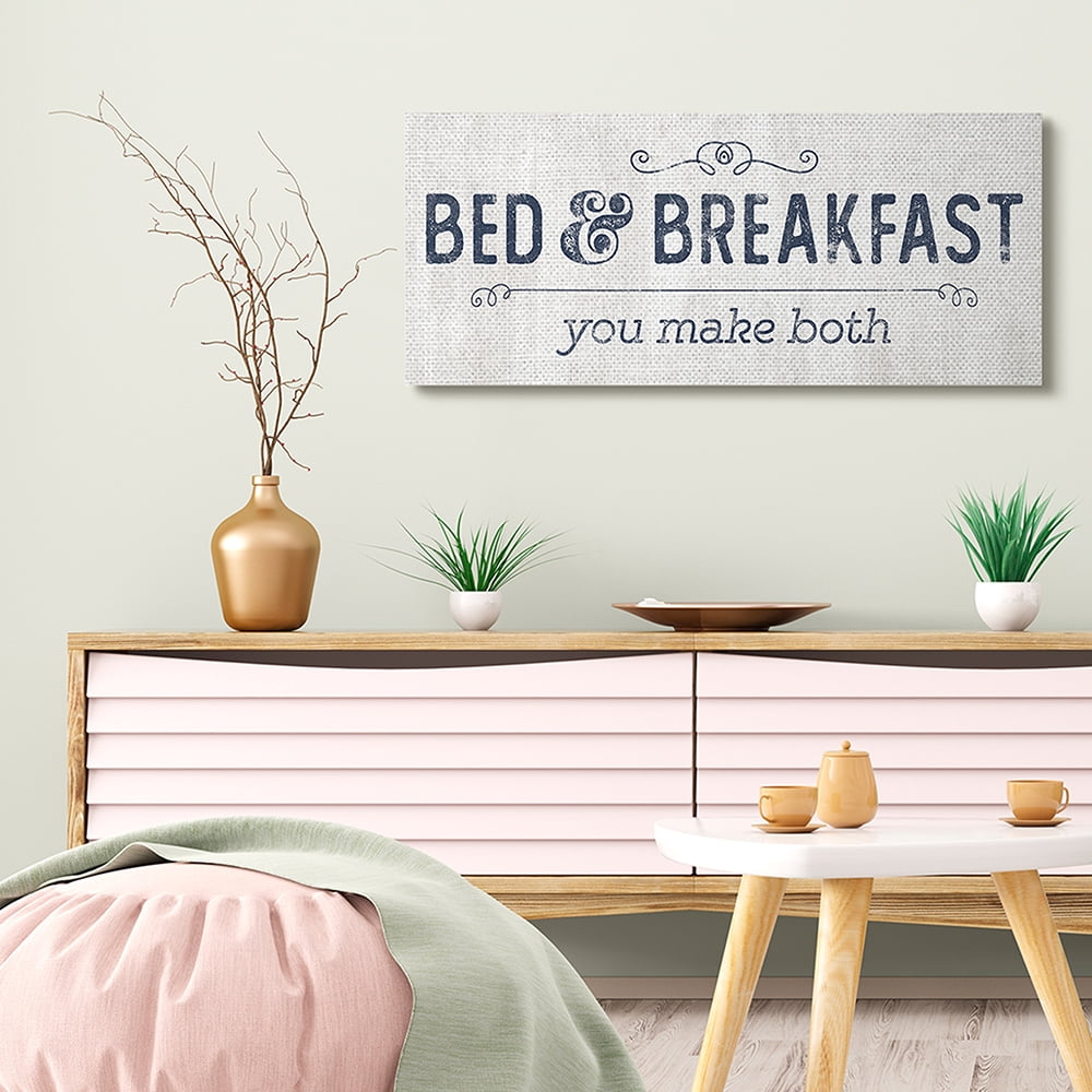 Stupell Industries Self-Serve Bed and Breakfast Rustic Home Sign Canvas Wall Art by Kyra Brown