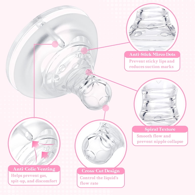 JUGUTA 4 Pièces Protège-Seins Allaitement Silicone Souple - Sans BPA - Tailles S Et L