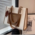 thumbnail image 1 of Bolso de mano de gran capacidad para mujer, bolso cruzado texturizado, 1 of 5