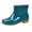 Green, variant on Classic Garden Boots, Non Slip Mud Boots, Glossy Ankle Rain Boots Waterproof Mid Heel Garden Boots Non Slip Slip On Short Mud Boots Elegant Outdoor Water Shoes Durable Work Footwear, Blue 7