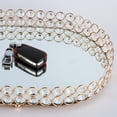 thumbnail image 6 of WLPZXP Gold Mirrored Crystal Vanity Makeup Tray Cosmetic Perfume Bottle Tray L L, 6 of 8