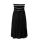 thumbnail image 5 of Gibobby Vestidos Casuales para Mujer Vestido sin tirantes con estampado de rayas para mujer para vestidos de playa para vestido con top de tubo(Negro,CH), 5 of 5