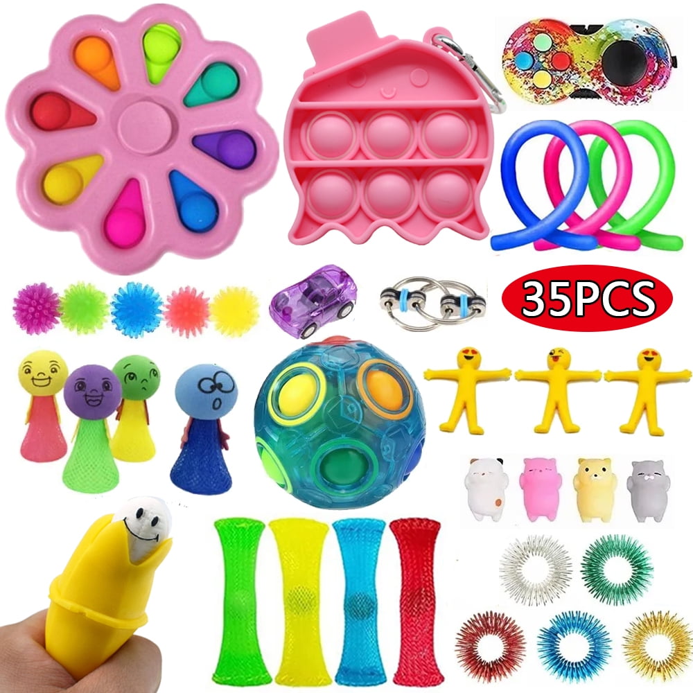 Sensory Toys Set Figit Fidget Toy Stress Relief Anti-Anxiety Decompression Toy 