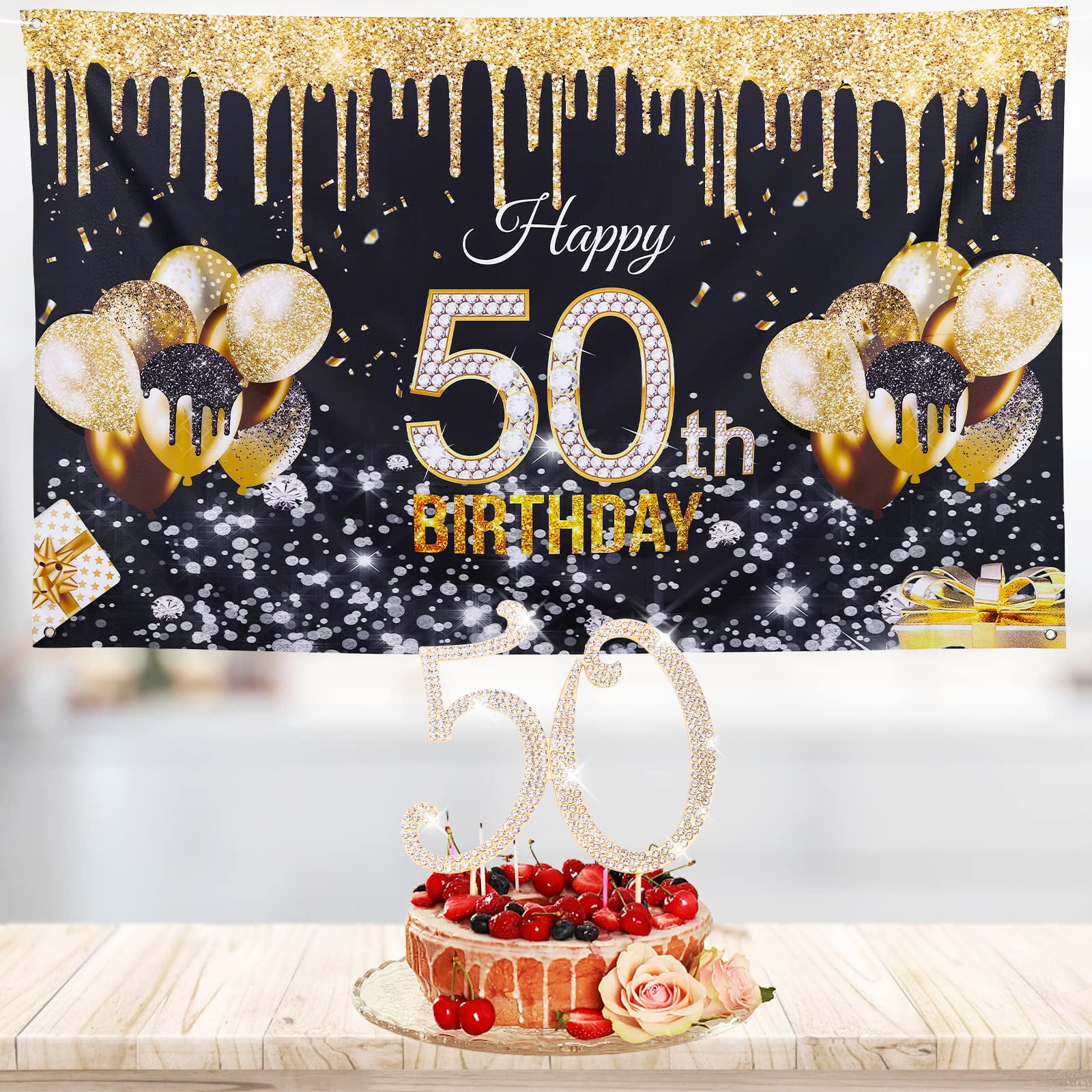 Golden 50th PNG HD | PNG Mart