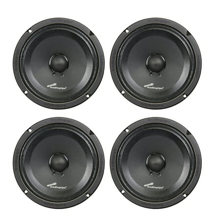 - 4) Audiopipe APMB-8SB-C 8 Inch 250W Low Mid Frequency Midwoofer Car Loudspeakers