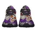 thumbnail image 5 of Happy Haunting Sugar Skull Halloween Shoes Sneakers for Women Men Black Size 9, 5 of 7