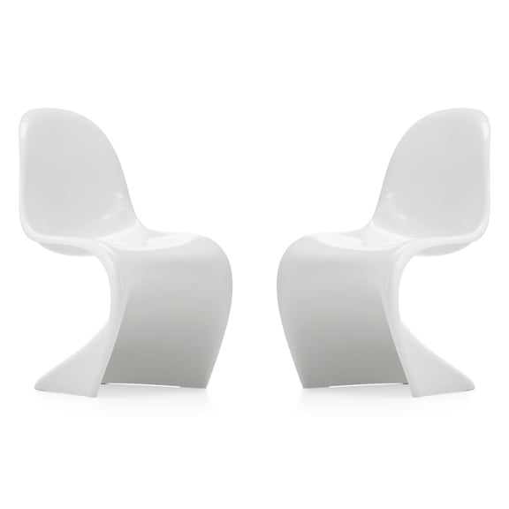 Modholic Wave Chair, White (Set Of 2)