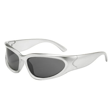 Clear Sunglasses Womens, Sunglasses Men, Sunglasses Wrap Around Frame for Unisex Vintage Colorful Rectangle Gafas Mirrored Lens Cycling Sunglasses Women