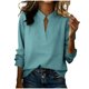 thumbnail image 1 of Camisetas de Manga Larga para las Mujeres Sudadera de Cárdigan Suelta Casual Sólida, Camisetas de Manga Larga de Moda para el Invierno, 1 of 7