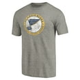 thumbnail image 2 of Men's Ash St. Louis Blues Throwback Logo 1970 Tri-Blend T-Shirt, 2 of 3