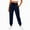 Blue, variant on Ovbmpzd Womens Athletic Pants Workout Joggers Black Cargo Sweatpants Drawstring Elastic Waist Multi-Pockets Sweatpants for Women L