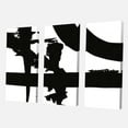 thumbnail image 2 of Designart - Black & White Crossing Paths I - Modern Gallery-wrapped Canvas, 2 of 2
