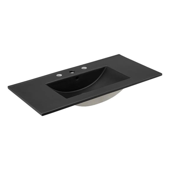 Modway Cayman 36" Bathroom Sink in Black