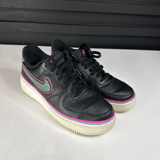 Ni - ke Ni - ke Air Force 1 Lows South Beach Miami Nights Men's Shoes Sz 10 AJ7748-002