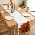thumbnail image 3 of Burnt Orange Table Runner - 48 Inch Long, Kitchen Dining Table Runner Dresser Scarves, Sparkle Gold Stained Floral Flower Art Farmhouse Decor for Coffee Tables Wedding Party Banquet, 3 of 8
