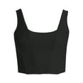 thumbnail image 5 of No Boundaries Juniors Ribbed Square Neck Bustier, 5 of 5