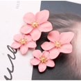 thumbnail image 1 of Pendientes Sense Pendientes Estilo Pendientes Distintivos Multicolor Doble Capa Flor Pendientes Sencillos para Mujer, 1 of 6