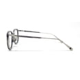 thumbnail image 3 of JOHN VARVATOS Montures de Lunettes pour Hommes V410 Fumée Acétate Argent Rond 49mm, 3 of 4