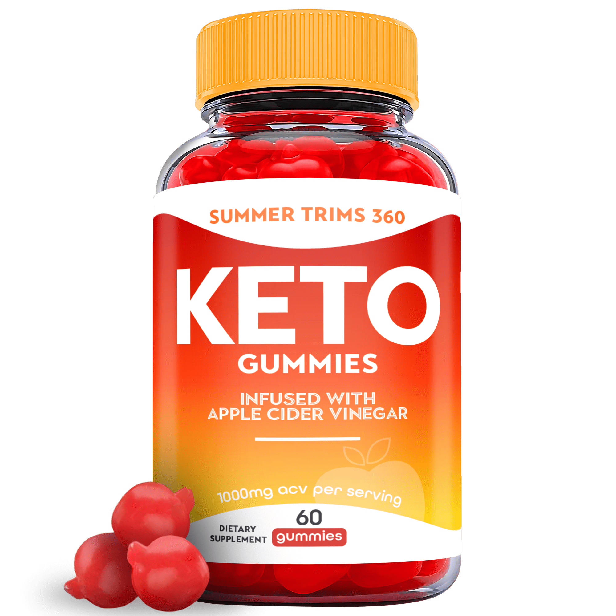 (1 Pack) Summer Trims 360 Keto ACV Gummies - Supplement for Weight Loss - Energy & Focus Boosting Dietary Supplements for Weight Management & Metabolism - Fat Burn - 60 Gummies