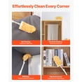 thumbnail image 6 of VEVOR Duster Refills, Heavy Duty Dusters for Cleaning, 3 ft Extendable Handle with 10 Refills, Reusable Non-woven Fabric 360° Cleaning Kit for Dusting Furniture, Blinds, Ceiling Fans, Walls, Corners, 6 of 9