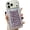 Purple, variant on Bling Glitter Shiny Rhinestone Phone Case for iPhone (Pink,iPhone 16 Pro Max)