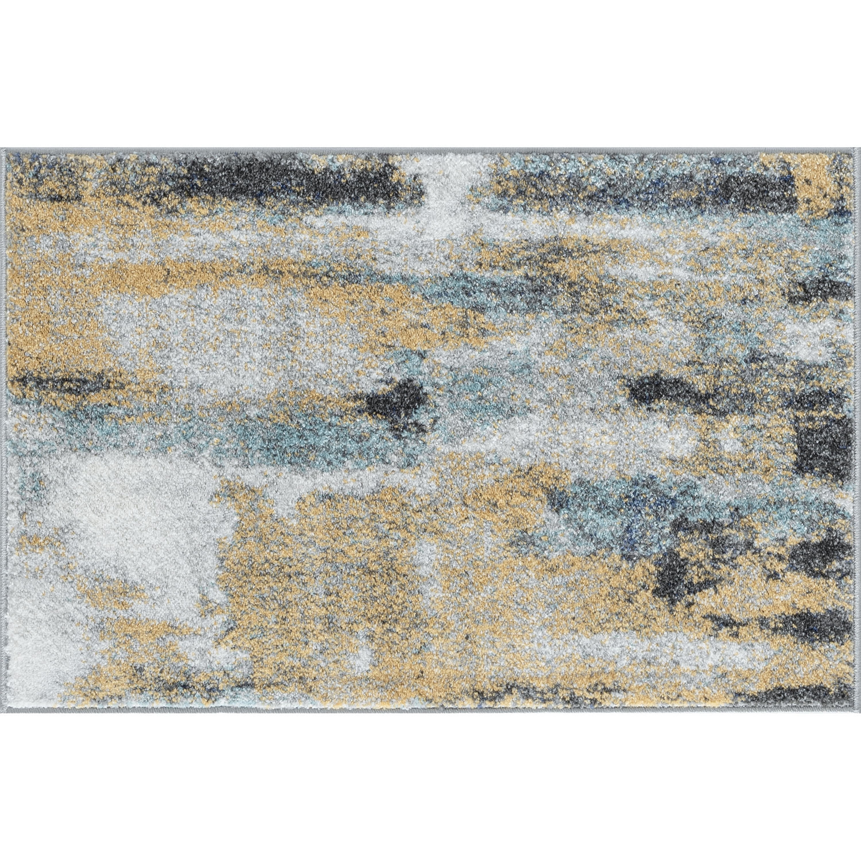 Contemporary 2x3 Area Rug (2' x 3') Abstract Multi, Multi Indoor Scatter Easy to Clean