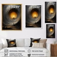 thumbnail image 4 of Designart "Storm Waves in Ocean I" Abstract Canvas Wall Art - Modern Grey Abstract Spirals Bedroom Canvas Wall Art, 4 of 6