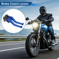 thumbnail image 2 of Unique Bargains Short Brake Clutch Levers for BMW R NINE T 2014-2016 6 Position Adjustable Motorcycle Handlebar Brake Lever T6 6061 Aluminum Alloy Blue 1 Pair, 2 of 7
