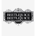 thumbnail image 2 of Beetlejuice Beetlejuice Black Sign Logo Adult White Long Sleeve Hoodie-Small, 2 of 6