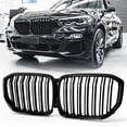 thumbnail image 6 of Kidney Grille Compatible for X5 G05 Radiator Grille XDrive40i XDrive50i XDrive45e M50i 2018 2019 2020 2021 2022 2023 Double Grilles Glossy Black, 6 of 7