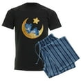 thumbnail image 6 of CafePress - Blue Sleepy Teddy On Moon - Men's Dark Loose Fit Cotton Pajama Set, 6 of 7