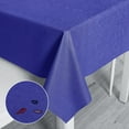 thumbnail image 4 of LAICAIW Vinyl Tablecloth, 100% Waterproof Oil-Proof Spill-Proof PVC, 60 x 102 inch, Royal Blue, Rectangle Tablecloth Cover, 4 of 7
