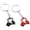 Black and red, variant on 2PCS Realistic Golf Cart Keyring Decorative Zincs Alloy Keychain Golf Accessories For Everyday Use Sports Accessories