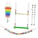 thumbnail image 4 of Conjunto de juguetes para aves, loros y cacatúas, parque de juegos para picotear; 6 piezas de juguetes para pájaros, loros, accesorios para jaula de, 4 of 10