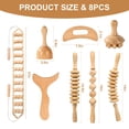 thumbnail image 2 of 8-in-1 Wooden Massage Tools Set, Body Massager Kit with Roller Stick, Cup, Gua Sha & Handheld Massagers, Home Spa Massage Set with Storage Bag & Manual, 2 of 7