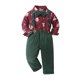 thumbnail image 4 of Conjunto de manga larga con cuello vuelto para recién nacidos, ropa de invierno para niños, conjunto de pantalones con tirantes de manga larga, conjunto navideño para niños, 4 of 8
