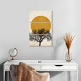 thumbnail image 2 of Elephant Stock Winter Morning Ii Wall Art - Vertical Multi Panel Canvas - Living Room Wall Decor - Floral And Botanical Multi Panel - Black And Orange Decor By Kubistika - 14" x 23", 2 of 4