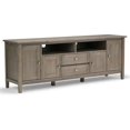 thumbnail image 2 of Home Square 2-Piece Set with 72" TV Media Stand up to 80" & Narrow Side Table, 2 of 18