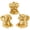 Gold, variant on 3Pcs Elephant Statue Decor Synthetic Resin Elegant Figurine Ornament Cute Home Sculpture Decoration for Bookshelf Living Room Desktop