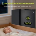 thumbnail image 2 of Quiet & Energy-Efficient 4.5 Cu. Ft. Black Compact Refrigerator – Single Door Mini Fridge with Adjustable Shelves, Ideal for Dorm, Office, Bar | 4.5 Single Door BC-128 Black US Standard, 2 of 6