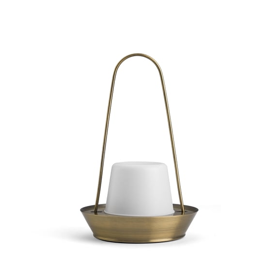 Owlpack Canele Cordless Rechargeable LED Table Lamp with Adjustable Dimmer - Gold