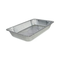 Boardwalk BWKSTEAMFLDP Full-Size Aluminum Steam Deep Table Pan - Silver (50/Carton)