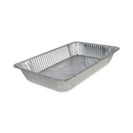 Boardwalk BWKSTEAMFLDP Full-Size Aluminum Steam Deep Table Pan - Silver (50/Carton)