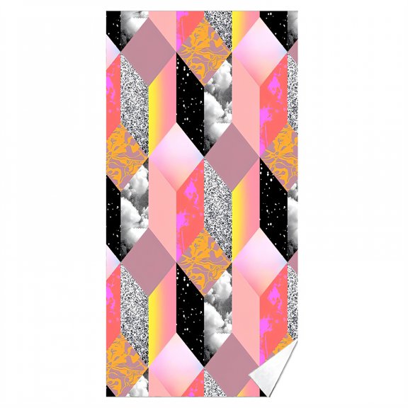 AUQ Beach Towels,Polyester Texture Quick Dry Beach Towel,Delicate Print Travel Beach Towel,Style1,28"x59"