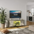 thumbnail image 5 of Bestier Farmhouse TV Stand with LED Lights for TVs up to 65",Light Grey, 5 of 8