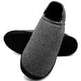 thumbnail image 1 of SLM Hommes Faux Daim Glisser sur Éponge Doublé Chaussures de Maison Pantoufles, 1 of 2