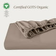 thumbnail image 3 of Bare Home 100% Organic Cotton Fitted Sheet - Percale Weave  - Queen,  Taupe, 3 of 10