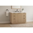 thumbnail image 2 of Meridian Furniture Willard 48" Natural Engineered Stone Bathroom Vanity, 2 of 13